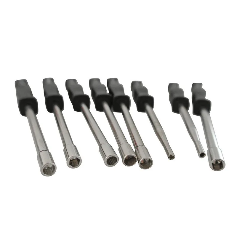 

Carburetor Adjustment Tool Kit 10 Pcs Screwdrivers 15 Pcs Cleaning Brush for 2 Cycle Engine _WK