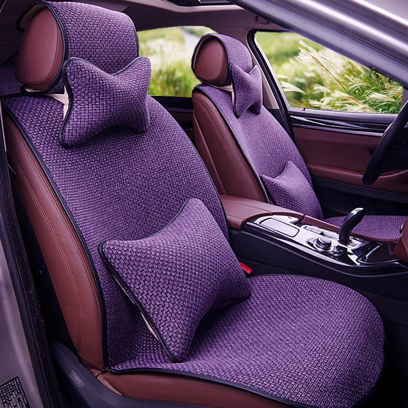 Льняной чехол на сиденье Yuzhe для Mitsubishi Lancer Outlander Pajero Eclipse Zinger Verada asx I200
