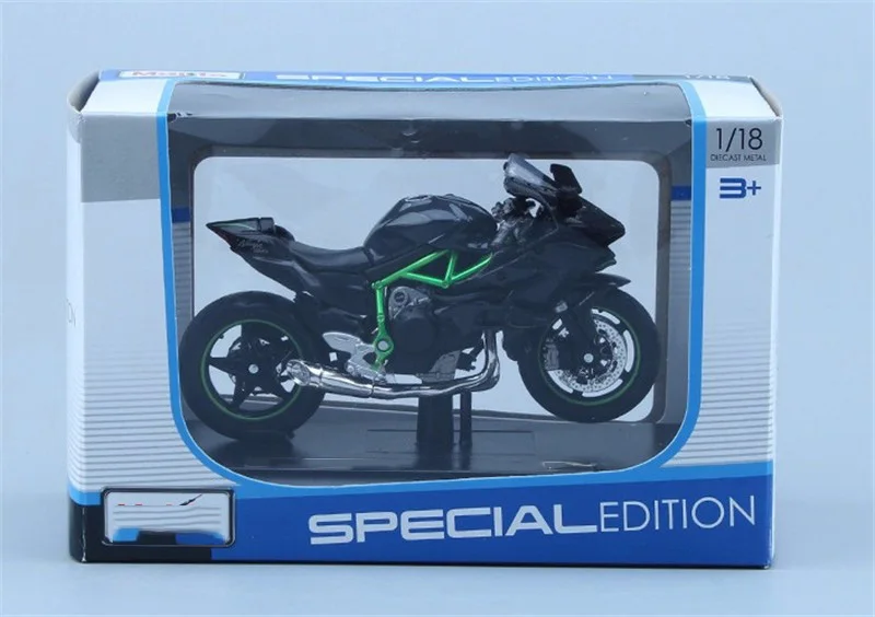 Модель мотоцикла Kawasaki H2R 1:18 литый под давлением подарок для детей| |
