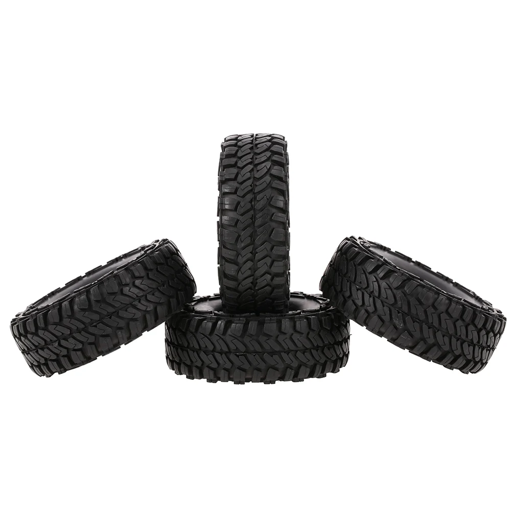 

4pcs 1/10 1.9" RC Tires Metal Wheel Rims Lock Tyres for 1/10 Traxxas HSP Redcat Tamiya Axial SCX10 D90 Hpi 4WD Crawler RC Car