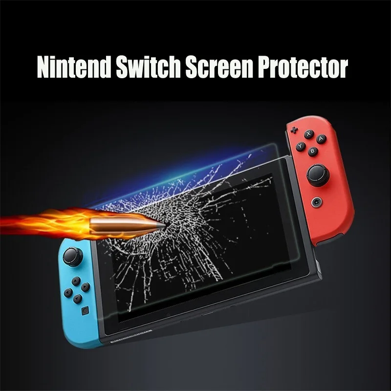 2 шт., защита для экрана с переключателем 9 H, закаленное стекло 3DS, защитная пленка, чехол для пульта Nintendo d_switch Consola NS, аксессуары