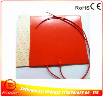 

500*500mm 3D Printer Heated Bed 220v 1000w adhesive 1side 4mm hole in center 1000mm lead wire with 100k thermisstor