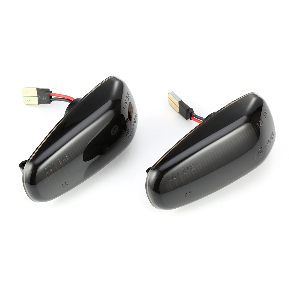 

2Pcs Amber LED Side Marker E Mark Dynamic Turn Signal Light For Mercedes-Benz W210 W202 C E CLK Class