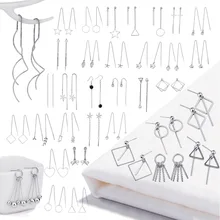 925 пробы серебряные массивные серьги, геометрические серьги для женщин, Висячие серьги, серьги в форме капли, современное ювелирное изделие A159