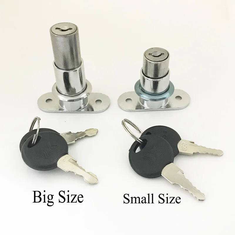 Us 5 66 30 Off Two Size Furniture Plunger Lock For Sliding Door Cabinet Market Showcase Glass Door Ban Locks Sliding Shackle Door With Screws In