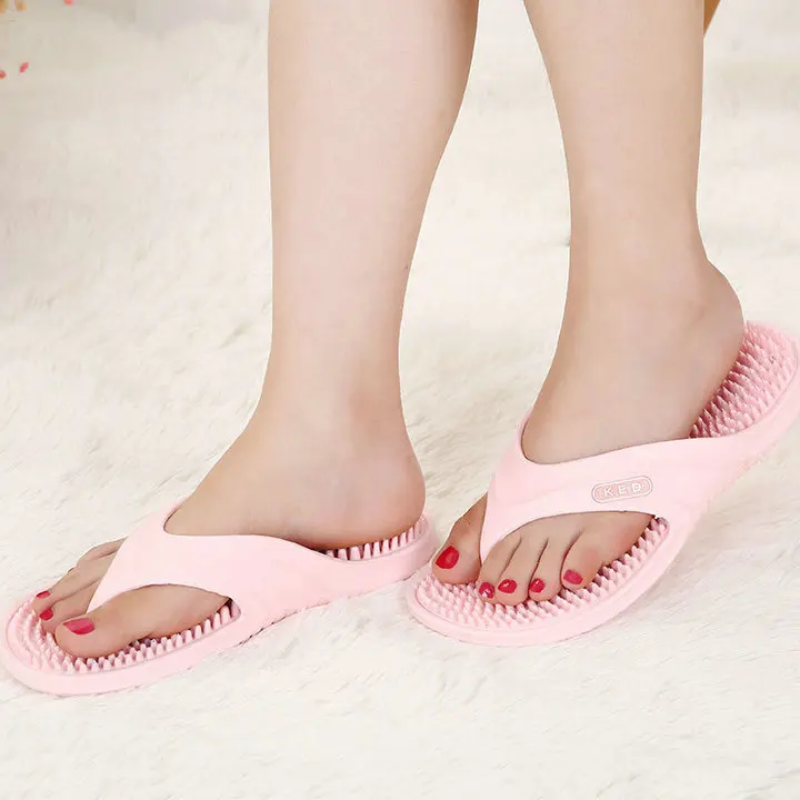 new casual fashion factory direct sales Summer sliders Anti Slip Massager Sole Indoor and outdoor Women Flat Slippers (3)