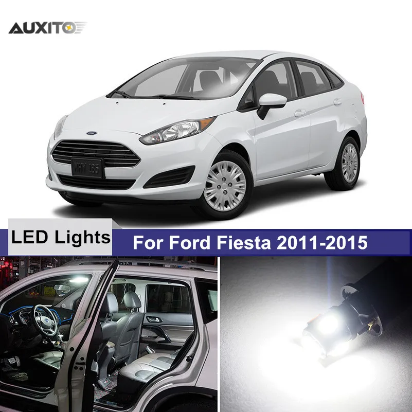 11x For Ford Fiesta 2011 2015 White Car Led Interior Light