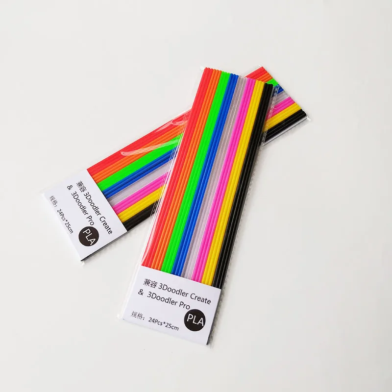 

PLA 3D filament 3D refill material is suitable for 3Doodler Create 3D printing pen 6meters/bag ECO- Plastic rubber