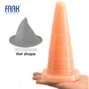 FAAK Butt plug suction cup hat shape anal plug big anal dildo Sex Stopper Adult Toys for Men and Women Anal Trainer for Couples 1
