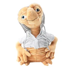 ET Экстра-земной инопланетянин Мягкая кукла Е. т с капюшоном плюшевая игрушка по мотивам мультфильма подарок для детей