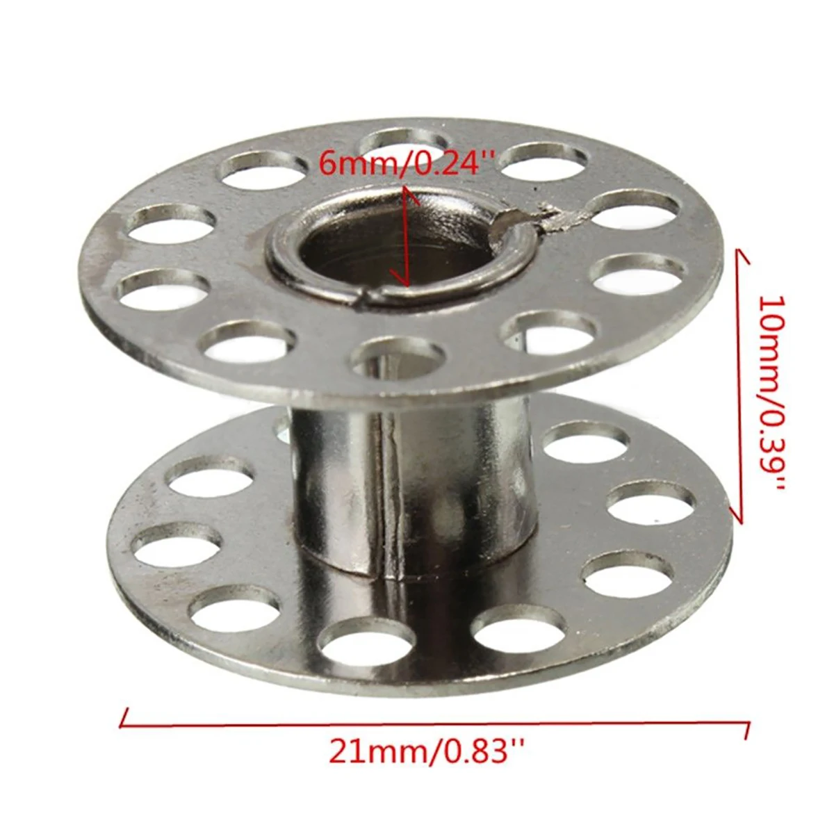 25pcs/box New Metal Bobbins Spool With 25 Grid Storage Box for Home Sewing Machine