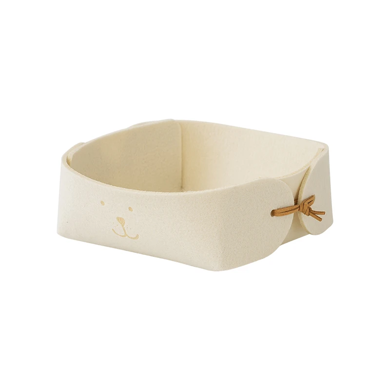 Nordic Home Office Storage Box Flock Detachable Key Pen Pencil Makeup Cosmetic Lipstick Card Sundries Basket Articles Organizer