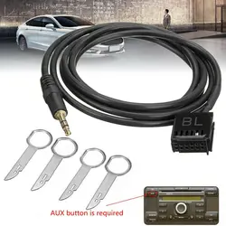 Авто 3,5 мм разъем AUX аудио кабель + CD разборка ключ вход адаптер Соединительный кабель для автомобиля Ford кабели Разъемы для адаптеров