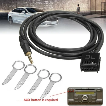 

Auto 3.5mm Jack Plug AUX Audio Cable + CD Disassembly Key Input Adapter Connection Cable for Ford Car Cables Adapters Sockets