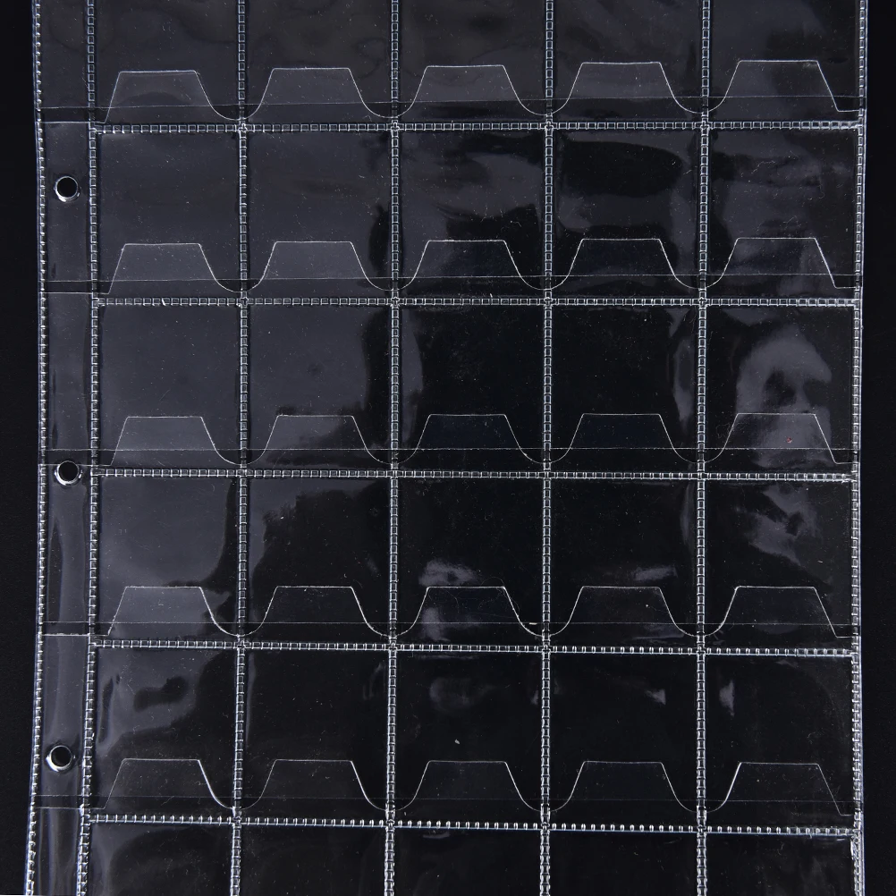 

Money Album Case 1 or 2 Sheets 30 Pockets Plastic Coin Holders Storage Collection Book