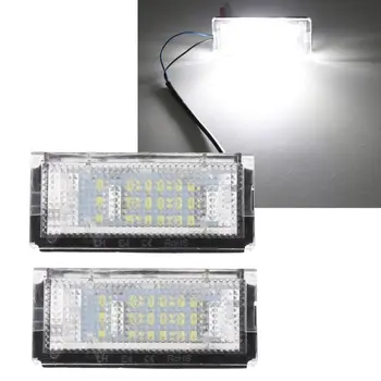 

2Pcs White 3528 18LED License Plate Lights For BMW E46 4D 5D Number 323i 325i 328i 6000K 12V Bulb Lamp C45