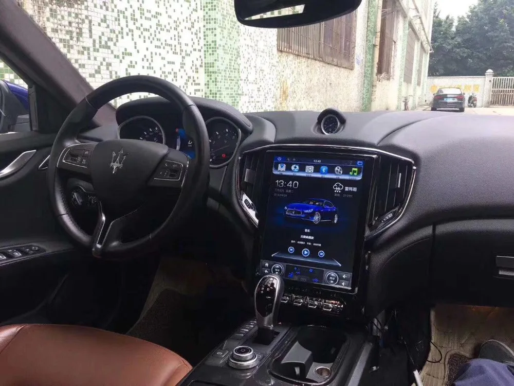 Excellent PX6 Android 8.1 Car Multimedia GPS Audio Radio Stereo For Maserati Ghibli 2014 -2019 Tesla Navigation Navi Vertical Player 1