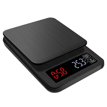 

3/5KG Coffee Scale with Timer High Accuracy Kitchen Food Scale with LED Display TB Sale