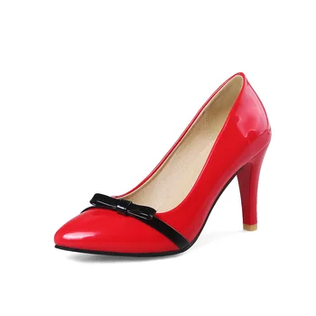 

2018 sexy high heel with shallow mouth size code 32-43 code red bride shoes 1844