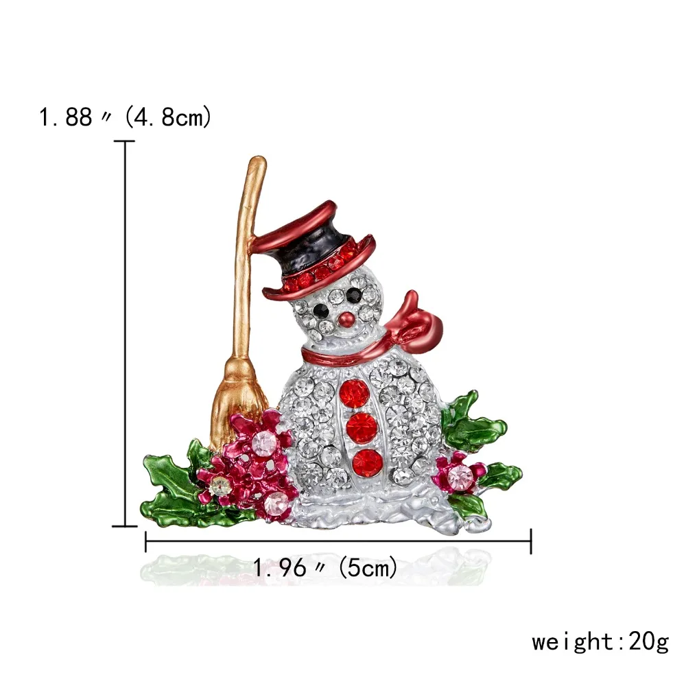 Rinhoo новые эмалированные Броши с дизайном «Снеговик» Женский и детский подарок милые зимние аксессуары модные ювелирные изделия брошь Рождество