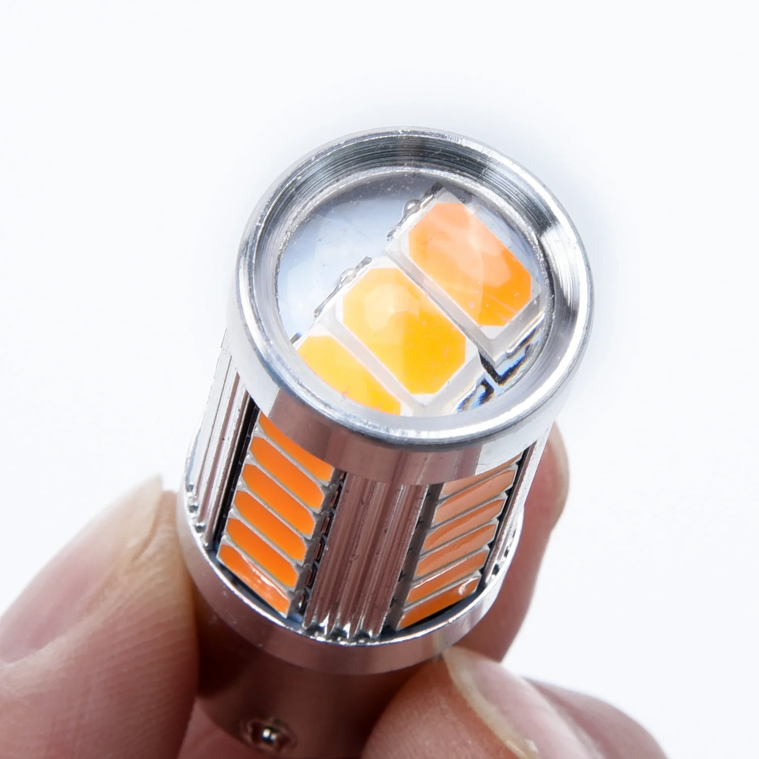 4X BAU15S P21W 1156PY 33SMD вспышка-стробоскоп для автомобиля Стоп светодиодный сигнальный Светильник лампы