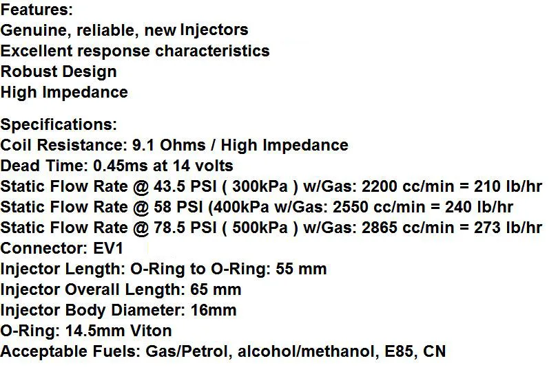 8 штук натуральная инжектор топлива СПГ 2200cc 210lbs 0280158829 использовать газ; бензин E85 гоночный 0280158830