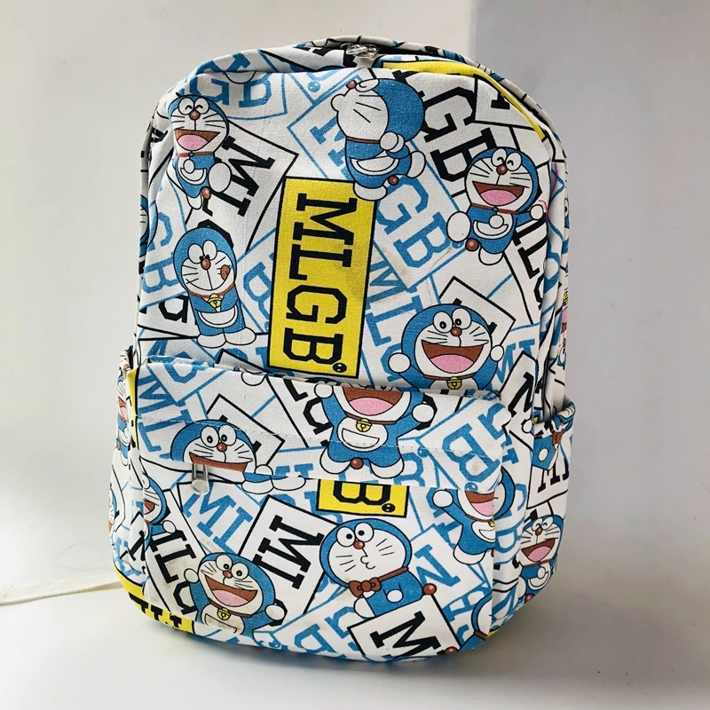 Модные холщовые рюкзаки IVYYE серии Doraemon школьный рюкзак с мультипликационным