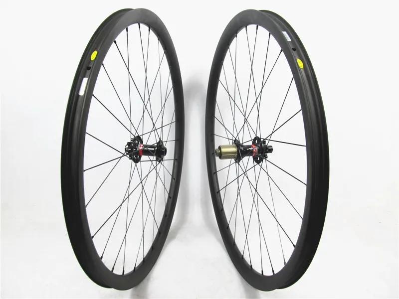 Flash Deal Farsports 29er carbon mountain wheelset 30mm carbon mtb wheels for AM & XC version , without outer holes, Novatec mtb hubs 2