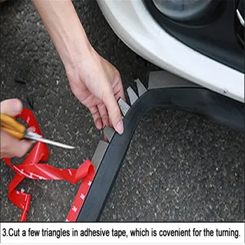 

2.5M / Car Sticker Lip Skirt Protector for Honda FIT CRIDER JAZZ City GREIZ ELYSION JADE PILOT SPIRIOR CIVIC ODYSSE Accessorys