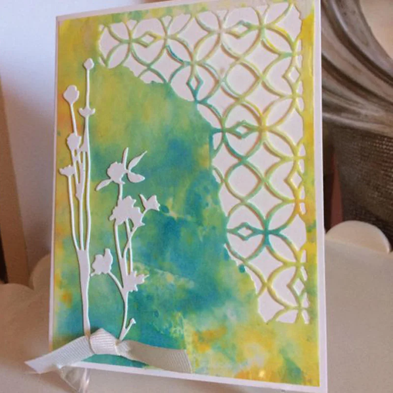 

Flower leaf Frame Background Dies Metal Cutting Dies Frame for DIY Scrapbooking Card Album Embossing Crafts Die Cut new 2019