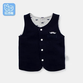 

Dinstry Baby Spring beard handsome vest cartoon vest cotton gentleman vest