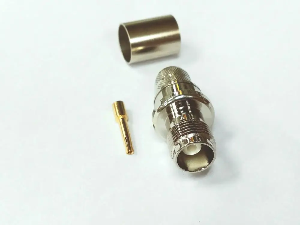 20 шт. TNC Джек Женский прямой RF обжимной разъем для RG214 RG213 RG8 LMR400