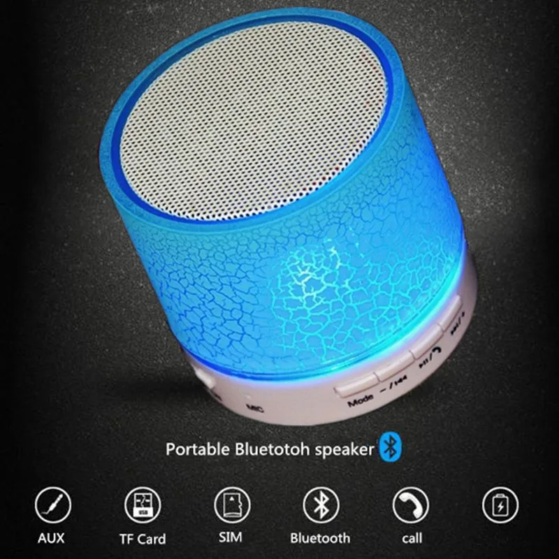 Benovel светодиодный Bluetooth Динамик мини s Hands Free Портативный Беспроводной с карты