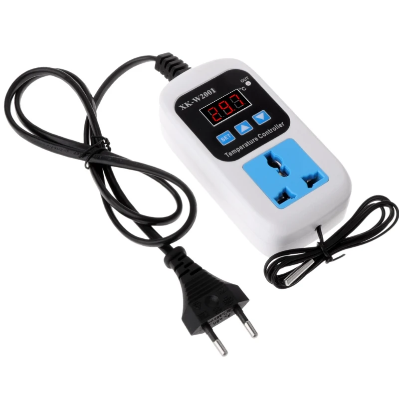 

Digital Thermostat Regulator Plug -50~110C Temperature Controller Switch AC 110-220V Microcomputer with NTC Sensor