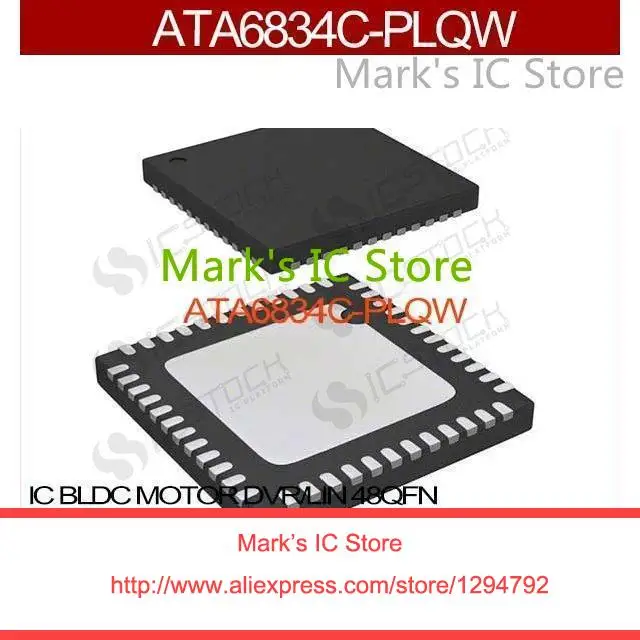

ATA6834C-PLQW IC BLDC MOTOR DVR/LIN 48QFN ATA6834C-PLQW 6834 ATA6834C ATA6834 6834C A6834
