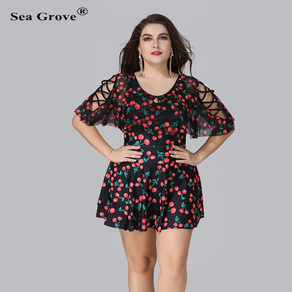 Plus Size Tankini Flower Sheer Two Piece Set Padded Large Swimwear Backless Bathing Suit Mesh Beach Dress Wear Women Swimsuit Plus Size Tankini Flower Sheer Two Piece Set Padded Large Swimwear Backless Bathing Suit Mesh Beach Dress Wear Women Swimsuit