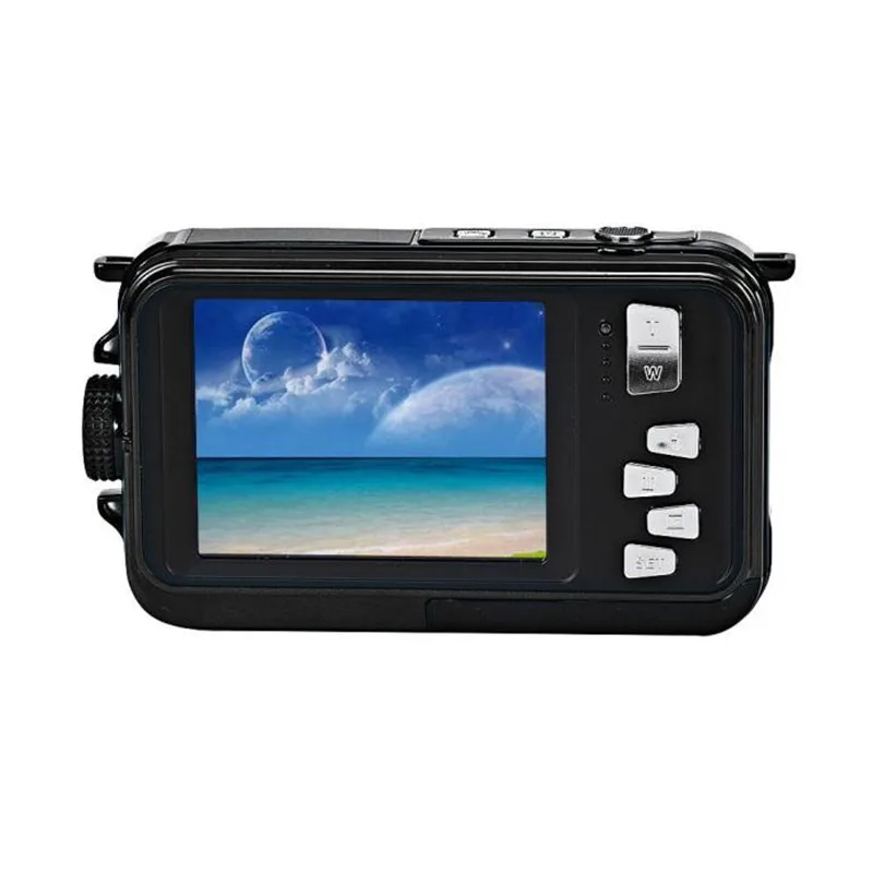 

Free shipping & Wholesale Hot sale A-919 High Quality Double Screen Waterproof Camera 24MP 16x Digital Zoom Dive Camera