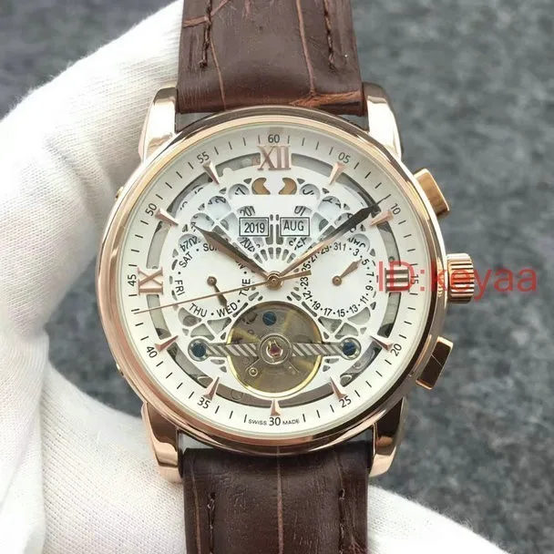

Leather Top Luxury Brand Fashion Mechanical Mens Designer Stainless Steel Gold Automatic Watch Sports dive Watches Wristwatches