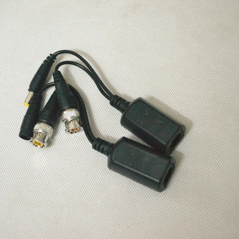 50 пар видеонаблюдения BNC balun HD-CVI/TVI/AHD 5MP 4MP 3MP 1080 P 720 P 960 H CAT5e 6 всплесков напряжения Защита для HD камера