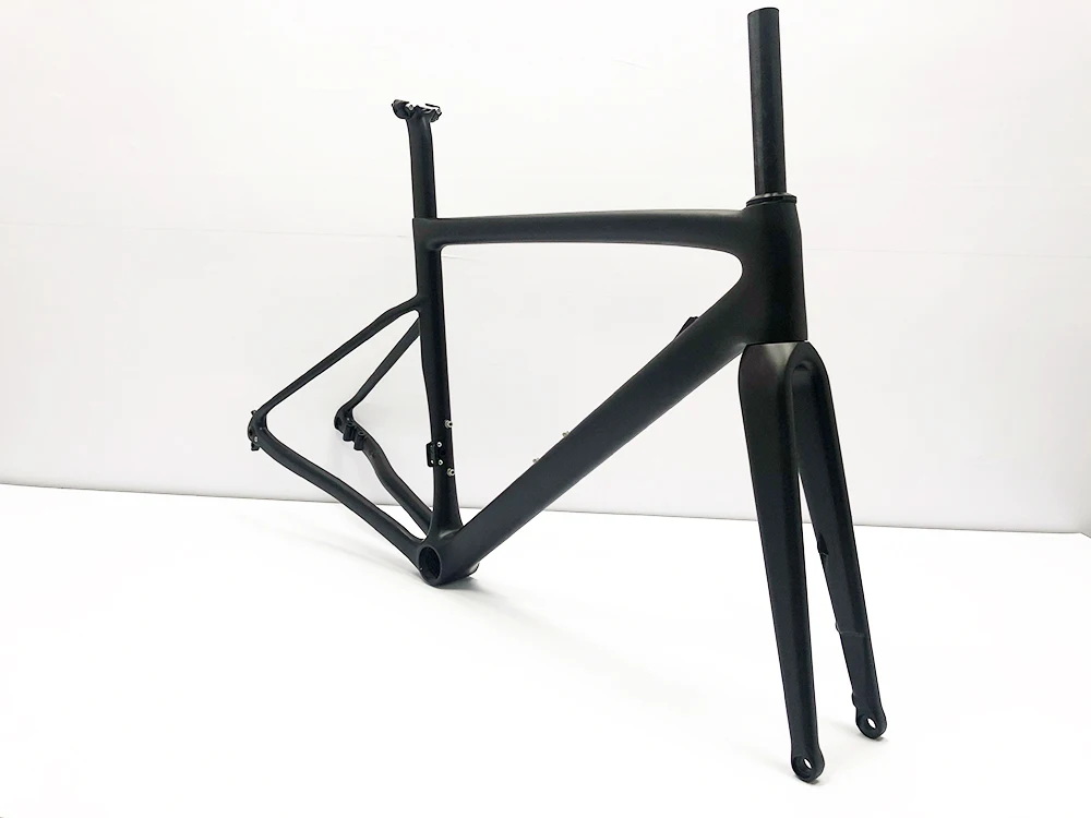 Excellent 2019 Ceccotti carbon road bike frame new design disc brake T1100 carbon bicycle frame gravel bike frameset 14