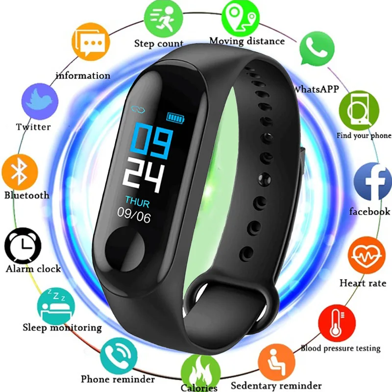 

M3X Plus Smart Watch Sports Blood Pressure Heart Monitor Bluetooth Fitness Watch amazfit watch smart watch IP67 Waterproof