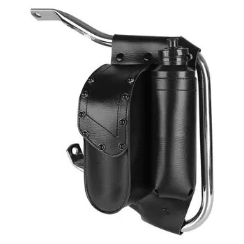 

Black Crash Bar Bag + Water Bottle Holder For Harley Touring Electra Road Street Glide FLH FLTR FLHR W/ Saddlebag Guard
