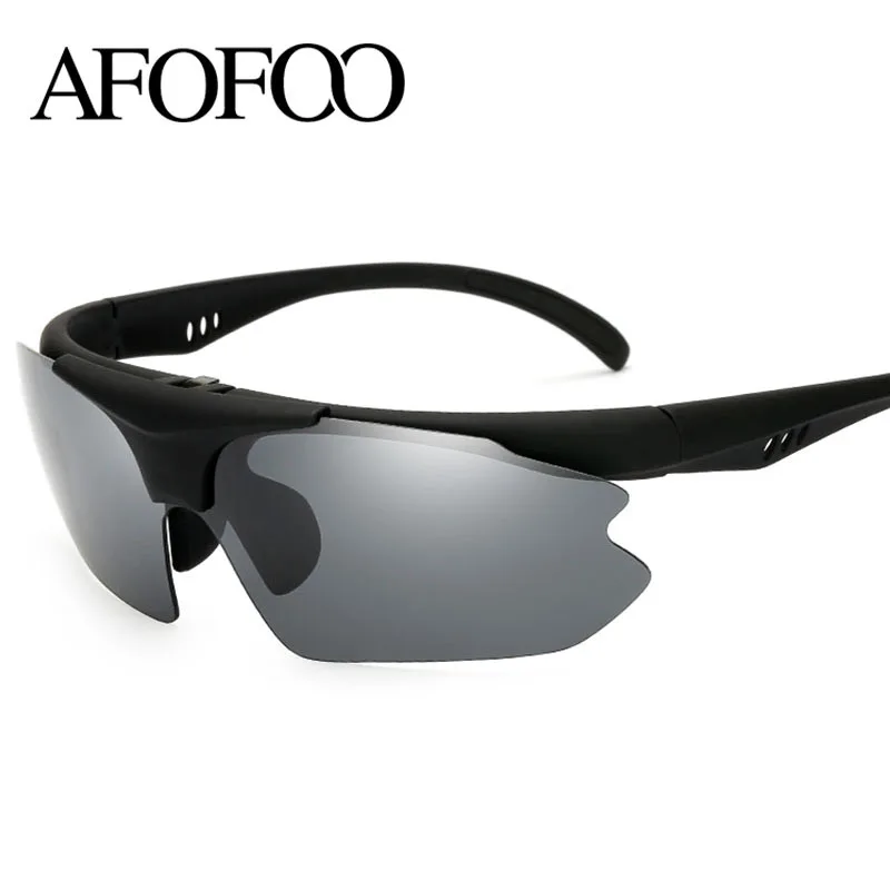 Солнцезащитные очки AFOFOO Мужские поляризационные для вождения с чехлом защитой