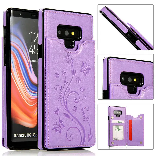 Роскошный кожаный чехол для samsung S9Plus чехол S10Plus Note9 чехол для Note 9 Galaxy S10 S9 S8 Etui для samsung Note 10 Plus чехол S10E