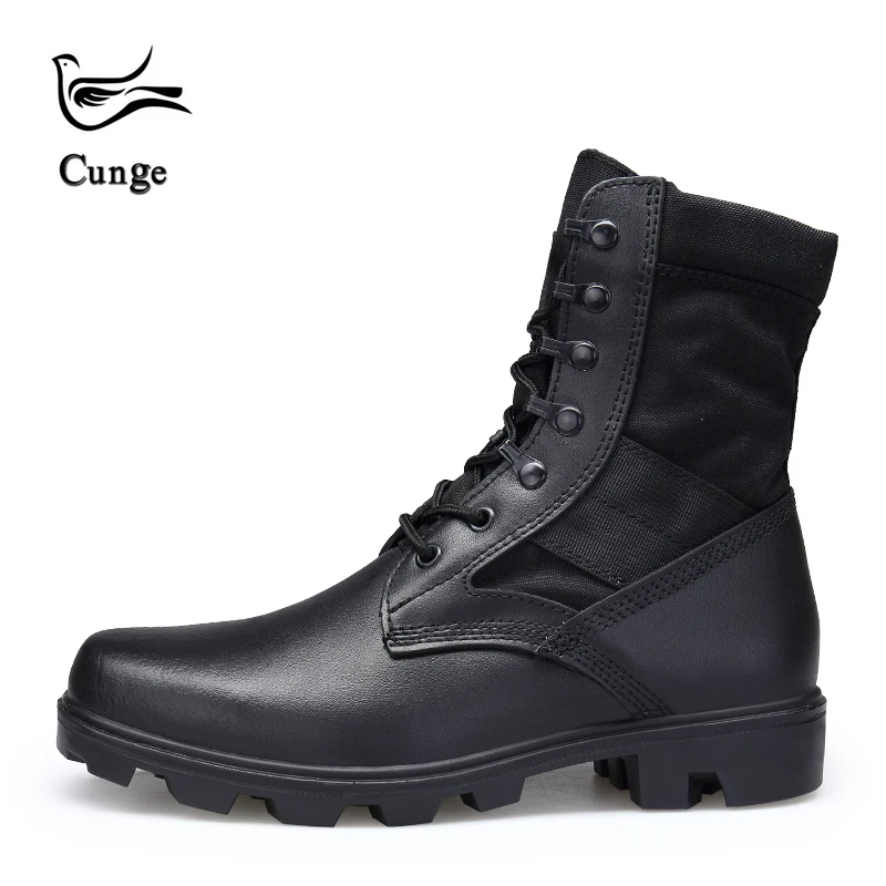 

Shoes Men Winter Genuine Leather Boots Outdoor Trekking Shoes Tourism Tactical Boots Waterproof Military Boot Man Hiking Boot