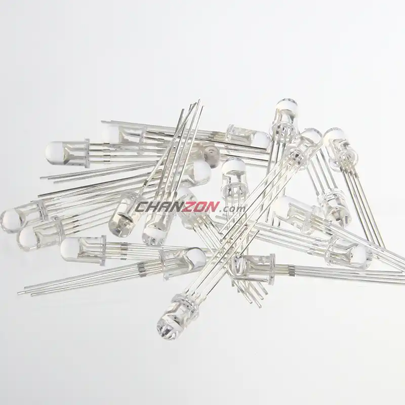 30 Pcs 3mm Diameter Green LED Light Emitting Diodes 2 Pin