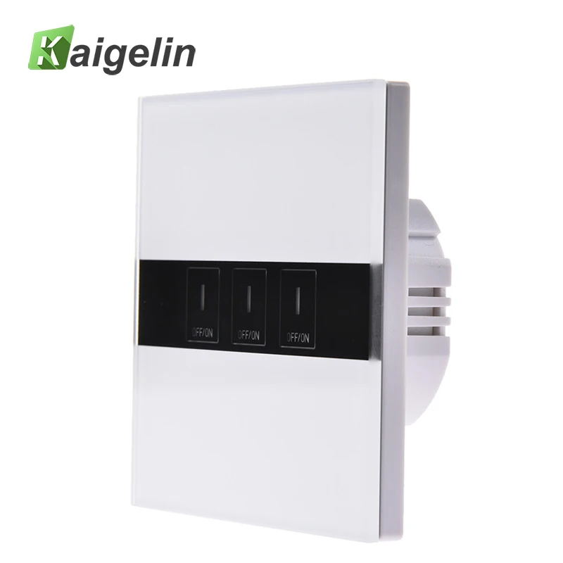 3-Way Smart Touch Control WIFI Switch Panel Works with Alex Voice Remote Control Timing Delay Switch Panel US/ EU Standard 3-Way Smart Touch Control WIFI Switch Panel Works with Alex Voice Remote Control Timing Delay Switch Panel US/ EU Standard