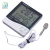 HTC-2 Digital LCD Thermometer Hygrometer Electronic Temperature Humidity Meter Weather Station Indoor Outdoor Clock ► Photo 3/6
