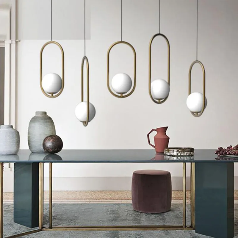 Bola de Vidro Estúdio de Design Sala de Cabeceira Loja de Luz com Lâmpadas Lustre Criativo Nórdico Luzes Penduradas Ailse Café Led