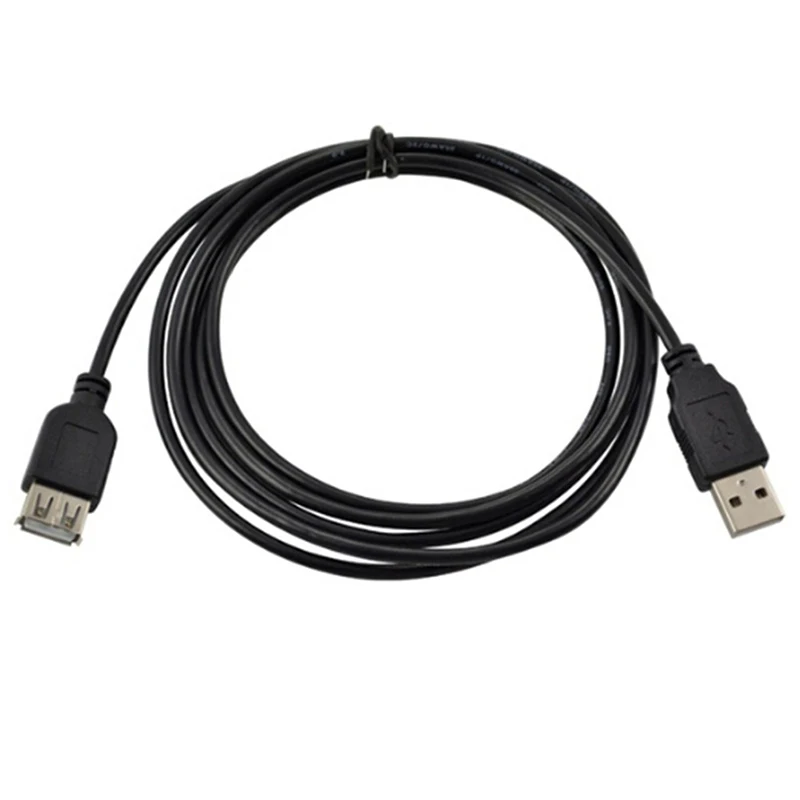 Высокоскоростной usb-удлинитель для зарядки и передачи данных 1,5 м черный USB 2,0 A к мужскому женскому удлинительному кабелю(только Удлинительный кабель